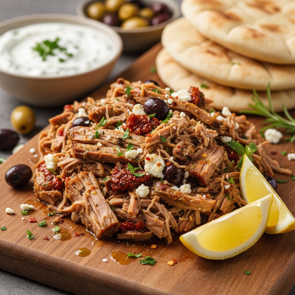 Mediterranean Slow-Cooked Pulled Pork recipe
