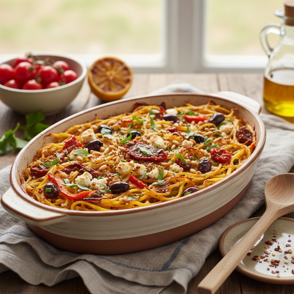 Mediterranean Spaghetti Squash Casserole recipe