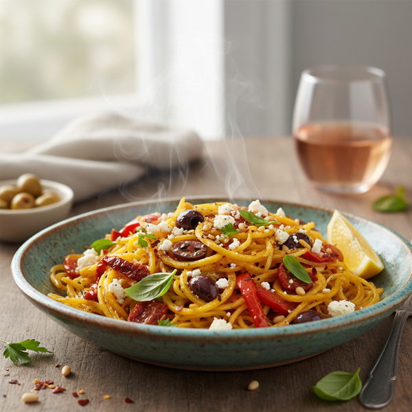 Mediterranean Spaghetti Squash Medley recipe