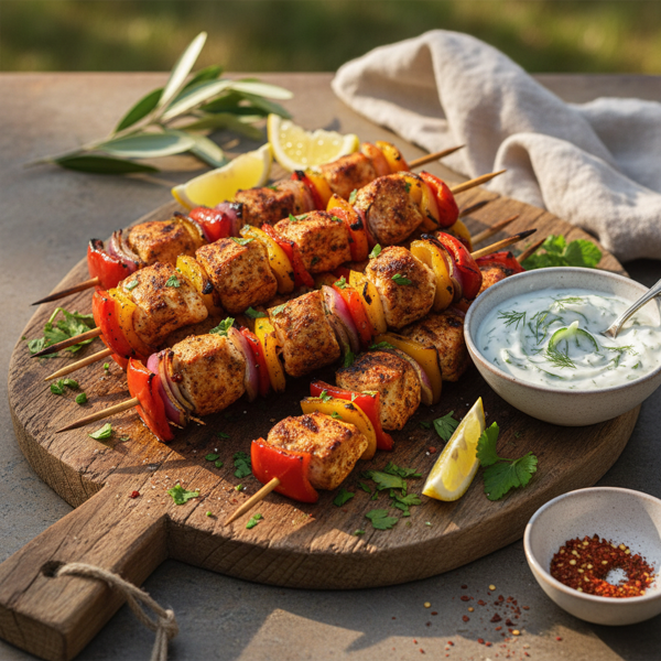 Mediterranean Spiced Chicken Kebabs recipe