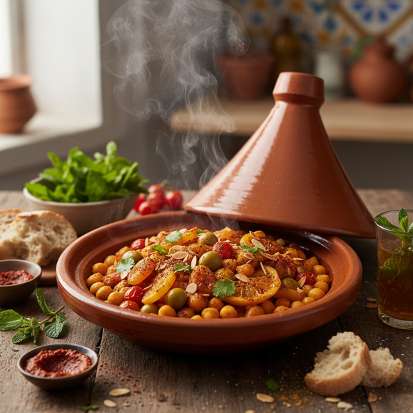 Mediterranean Spiced Chickpea Tagine recipe