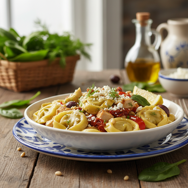 Mediterranean Spinach Tortellini Delight recipe