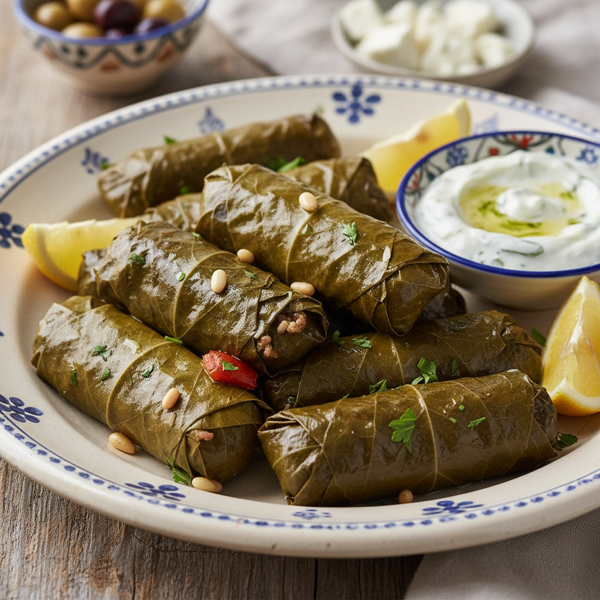 Mediterranean Stuffed Grape Leaves recipe