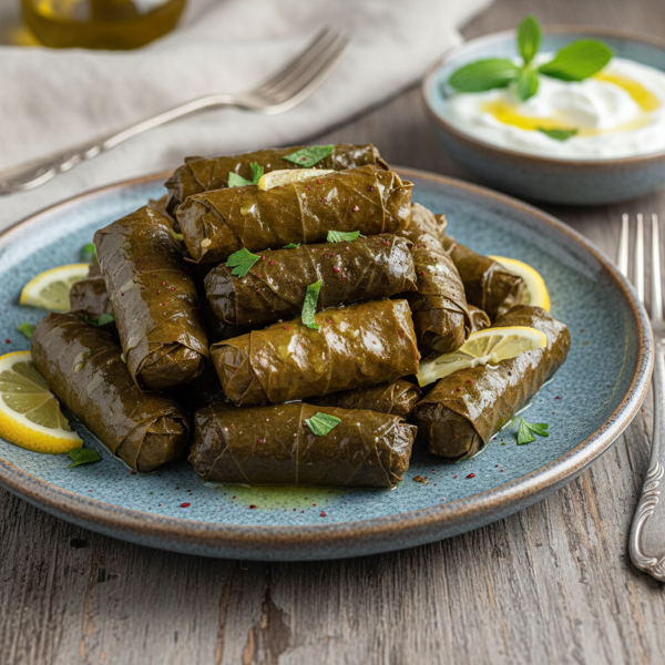 Mediterranean Stuffed Grape Leaves (Dolma) recipe