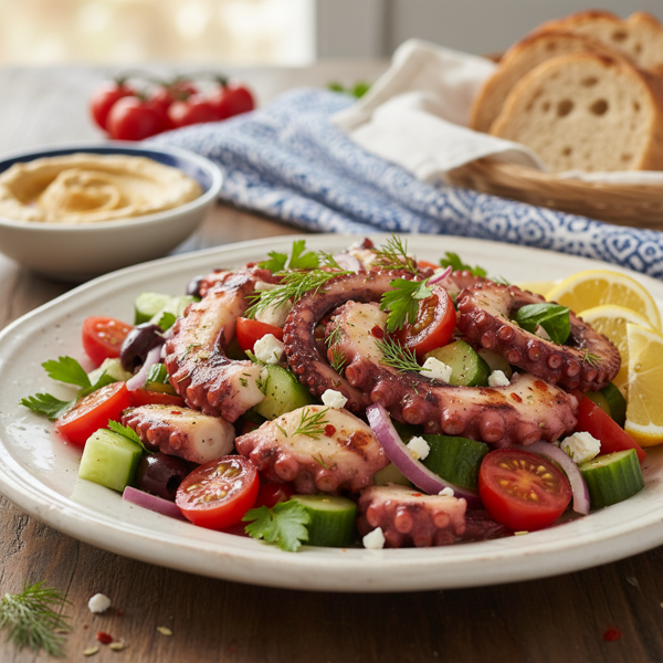 Mediterranean Style Octopus Salad recipe