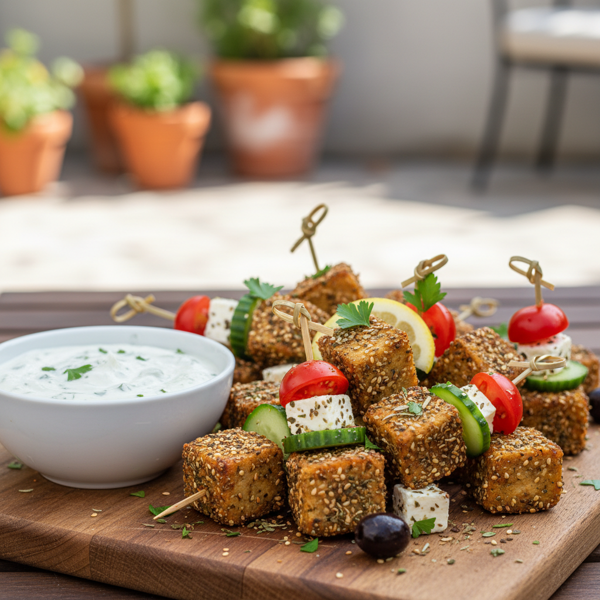 Mediterranean Tempeh Bites recipe