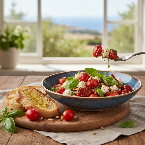 Mediterranean Tomato Basil Feta Delight recipe