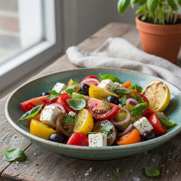 Mediterranean Tomato Herb Salad recipe