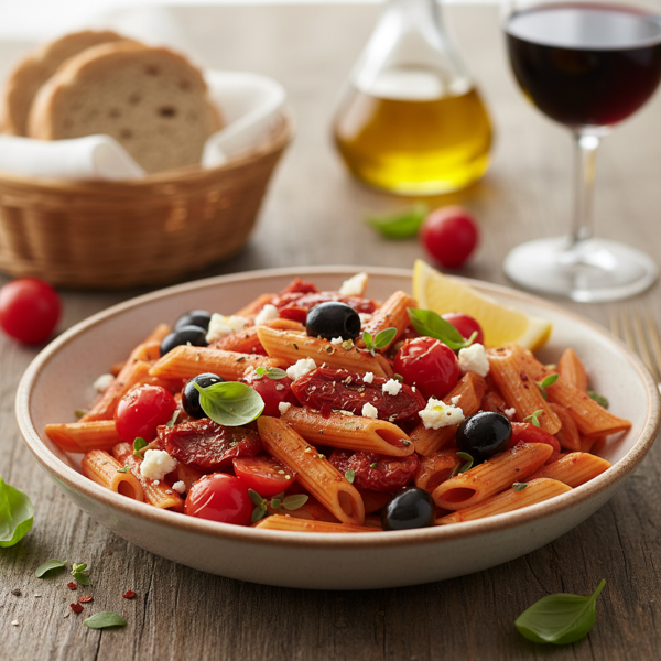Mediterranean Tomato Penne Delight recipe