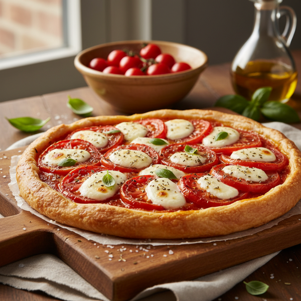 Mediterranean Tomato and Mozzarella Tart recipe