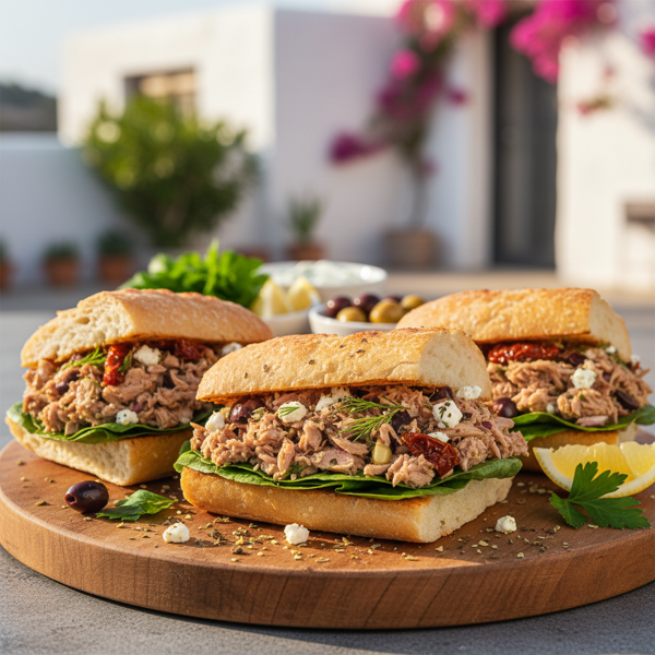 Mediterranean Tuna Delight Sandwiches recipe