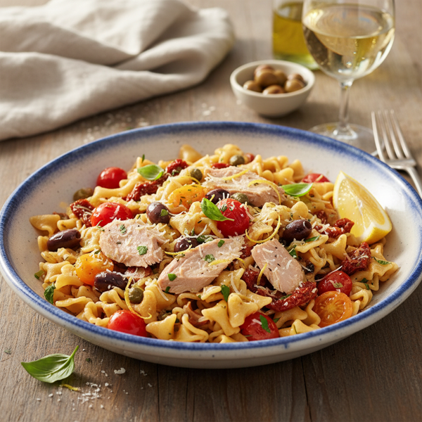 Mediterranean Tuna Pasta Delight recipe