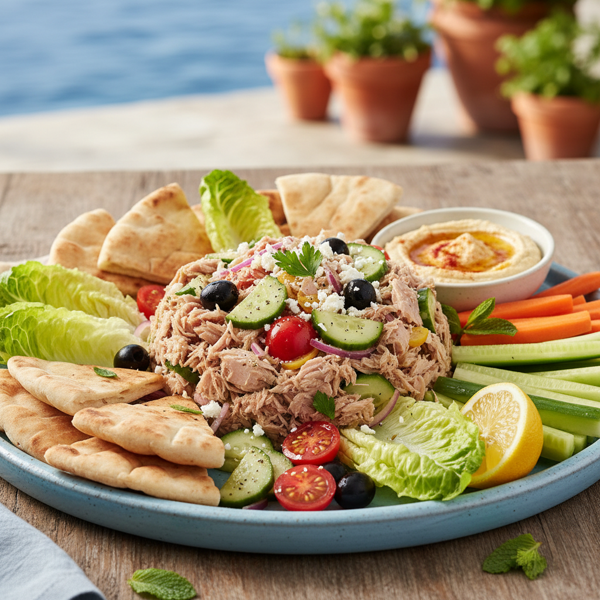 Mediterranean Tuna Salad Platter recipe