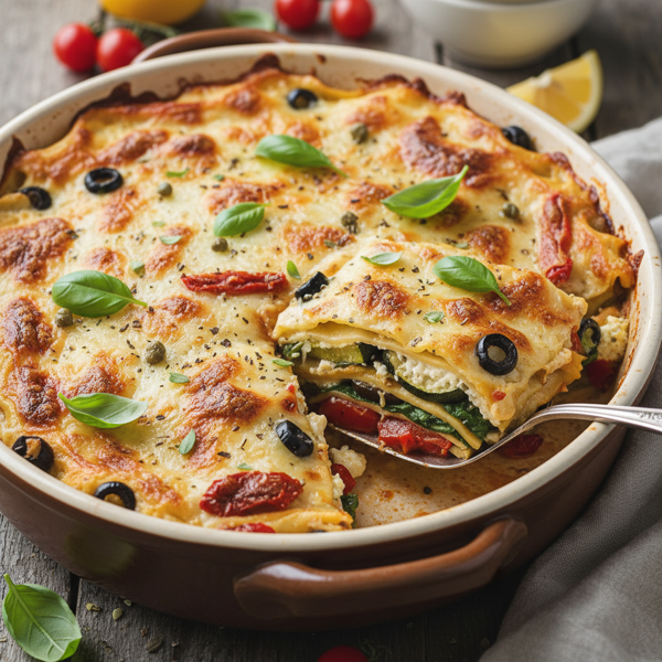 Mediterranean Vegetable Lasagna Delight recipe