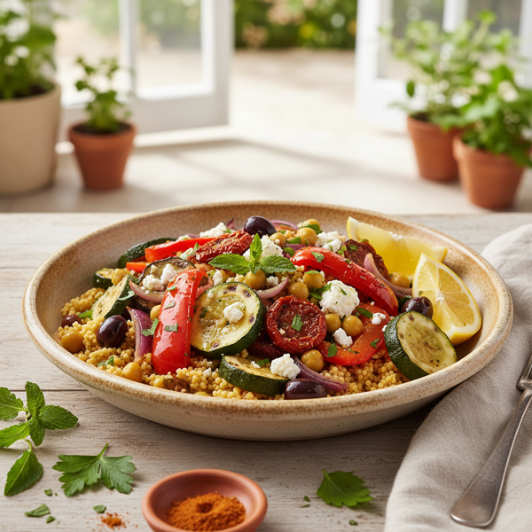 Mediterranean Veggie Couscous Delight recipe