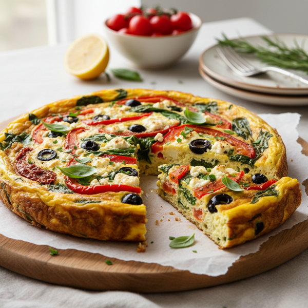 Mediterranean Veggie Frittata recipe