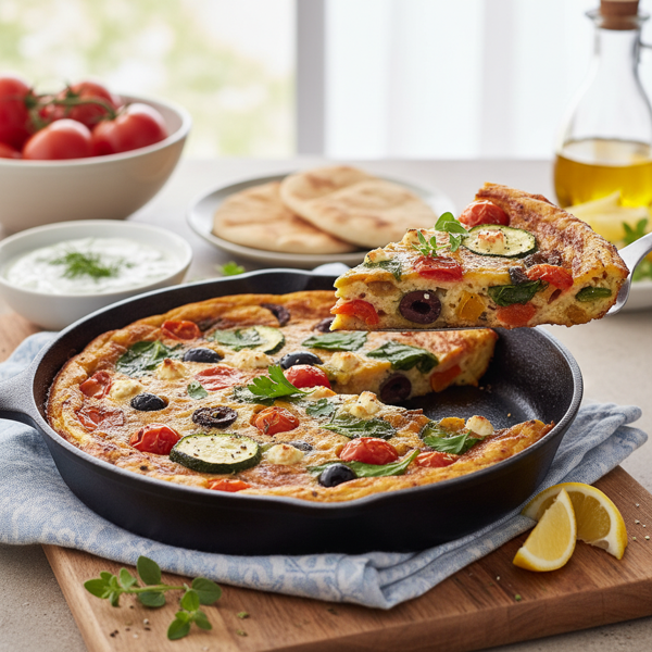 Mediterranean Veggie Frittata Delight recipe