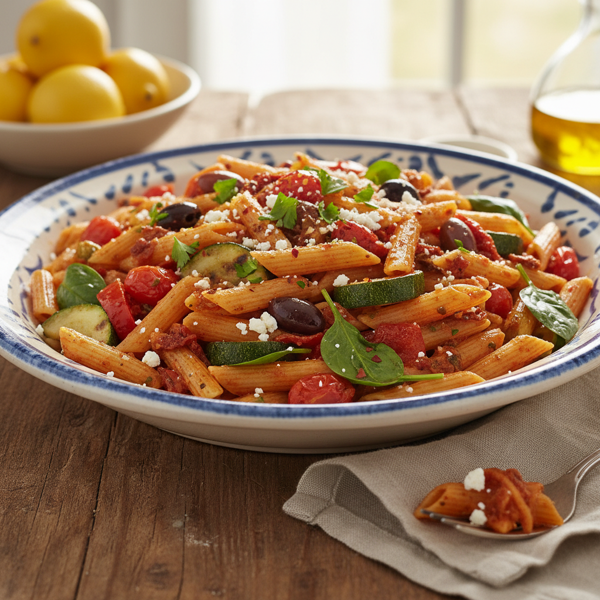 Mediterranean Veggie Penne recipe