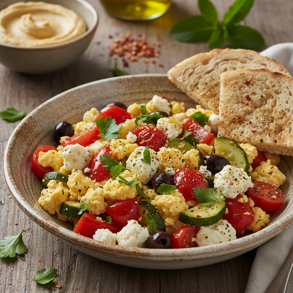 Mediterranean Veggie Scramble recipe