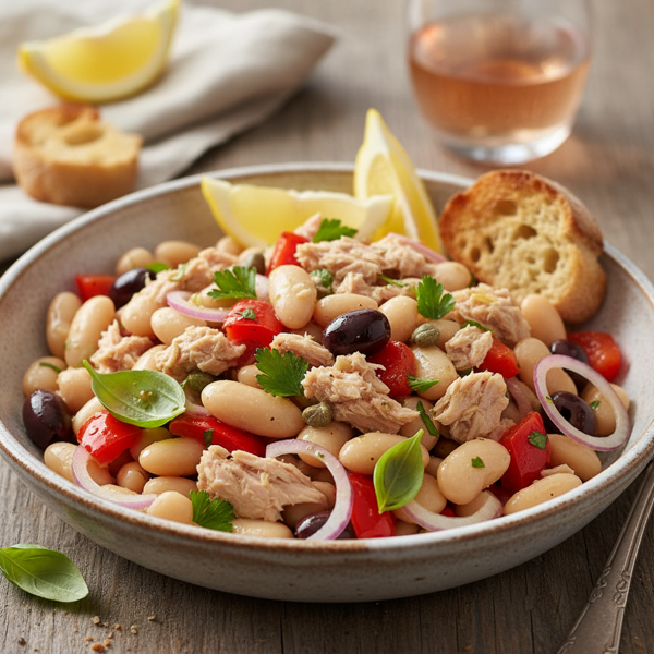 Mediterranean White Bean & Tuna Salad recipe