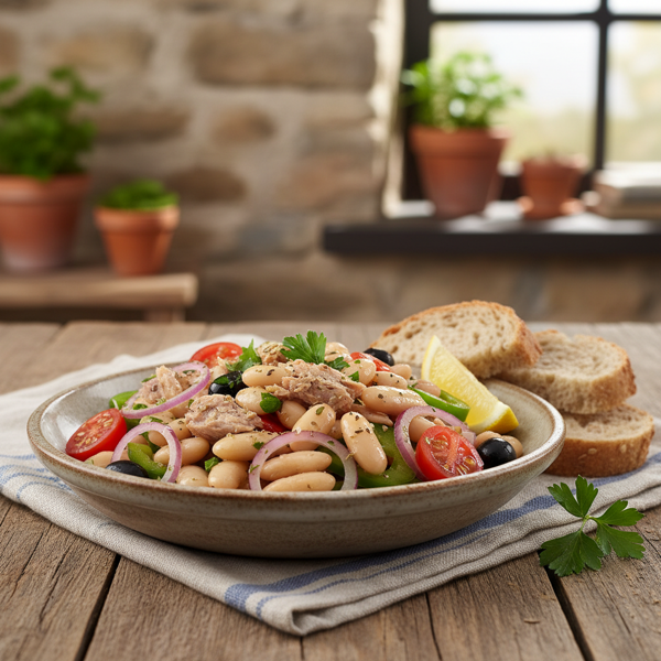 Mediterranean White Bean and Tuna Salad recipe