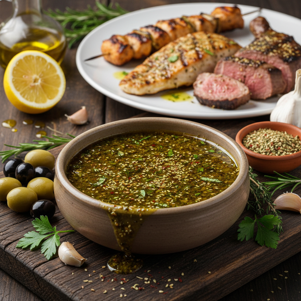 Mediterranean Za'atar Infused Marinade for Chicken, Meat, and Fish recipe