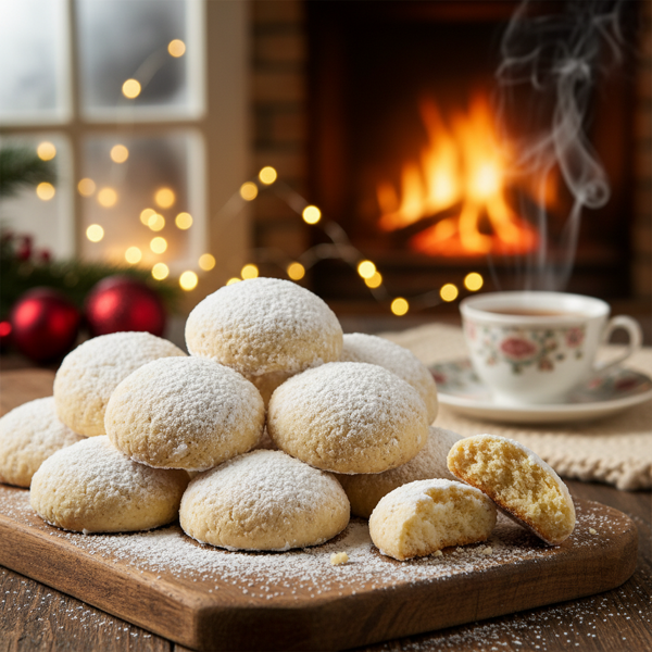 Melt-In-Your-Mouth Russian Christmas Butter Cookies recipe