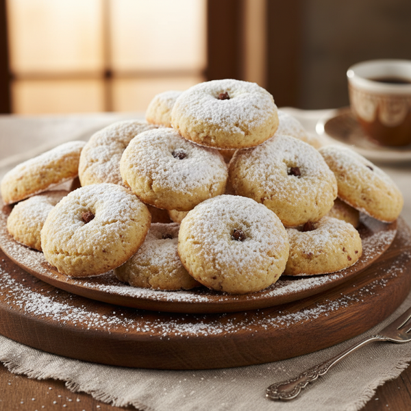 Melt-in-Your-Mouth Greek Butter Cookies (Kourabiedes) recipe