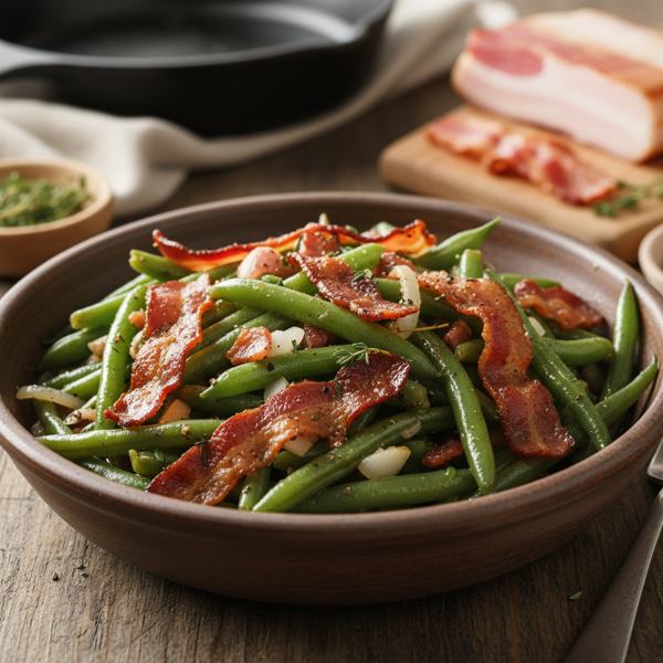 Melt-in-Your-Mouth Southern Green Beans with Bacon recipe