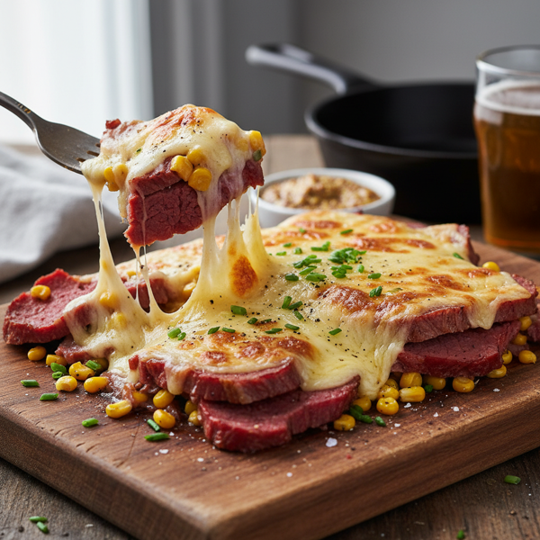 Melted Gruyere & Corned Beef Delight recipe