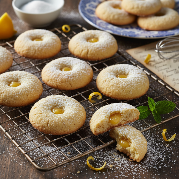 Melting Moments Shortbread Cookies recipe