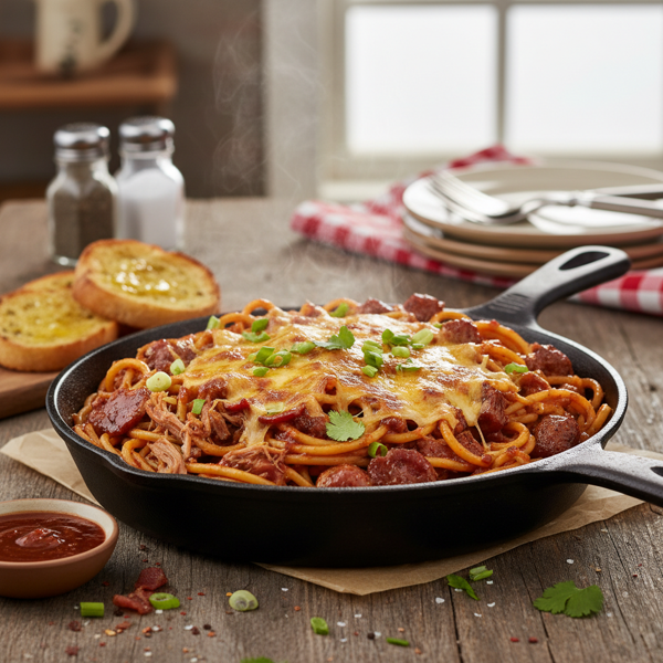 Memphis-Style BBQ Spaghetti Delight recipe