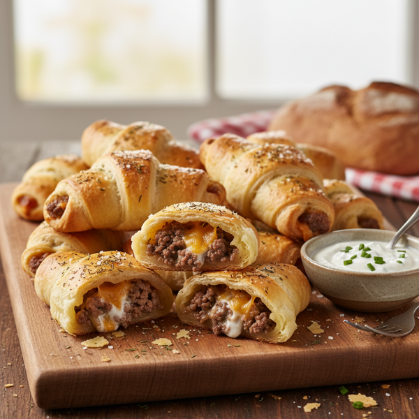 Mennonite Savory Crescent Horns recipe