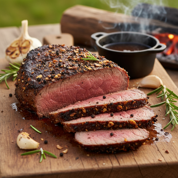 Mesquite-Smoked Garlic Tri-Tip Delight recipe