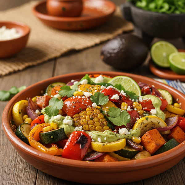 Mexican-Inspired Roasted Vegetable Medley recipe