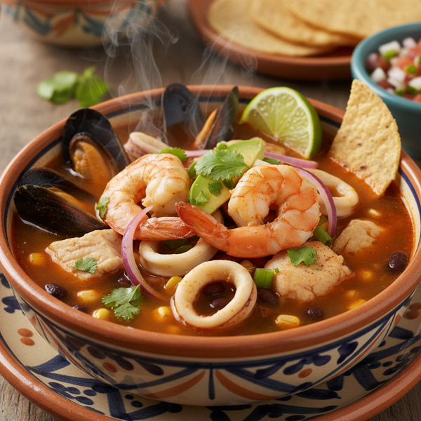 Mexican Seafood Fiesta Soup recipe