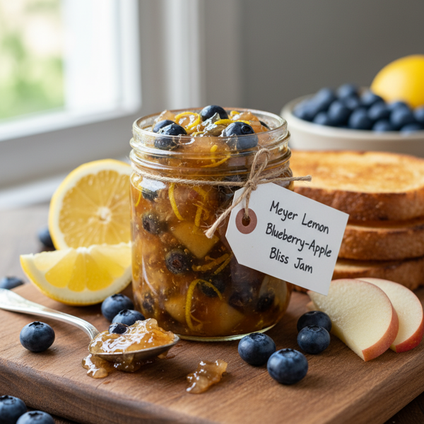 Meyer Lemon Blueberry-Apple Bliss Jam recipe