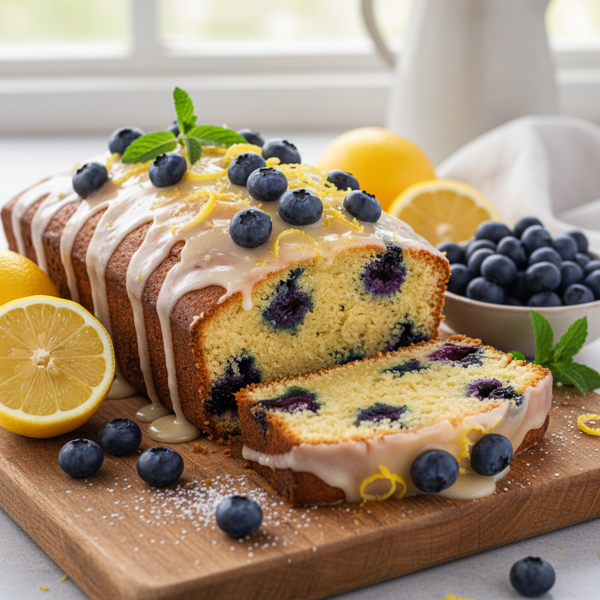 Meyer Lemon Blueberry Delight Loaf recipe