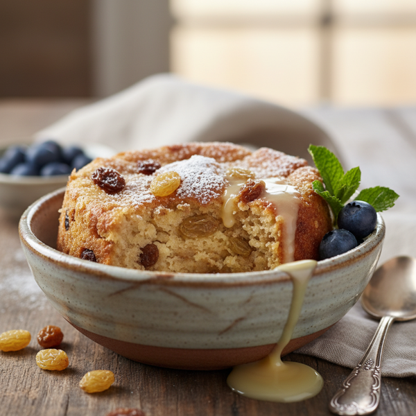 Microwave Bread Pudding Delight recipe