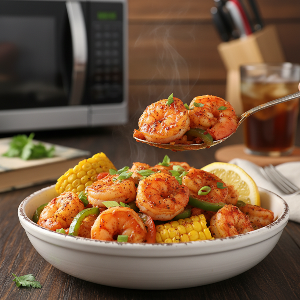 Microwave Cajun Shrimp Delight recipe