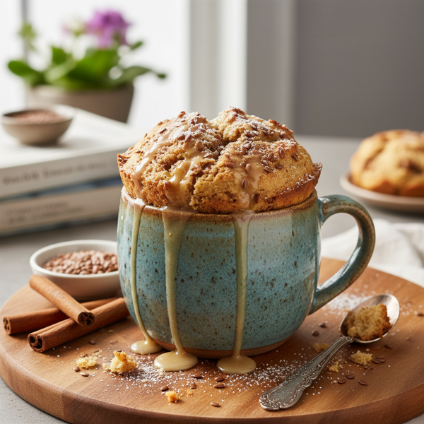 Microwave Flaxseed Cinnamon Bread Mug recipe