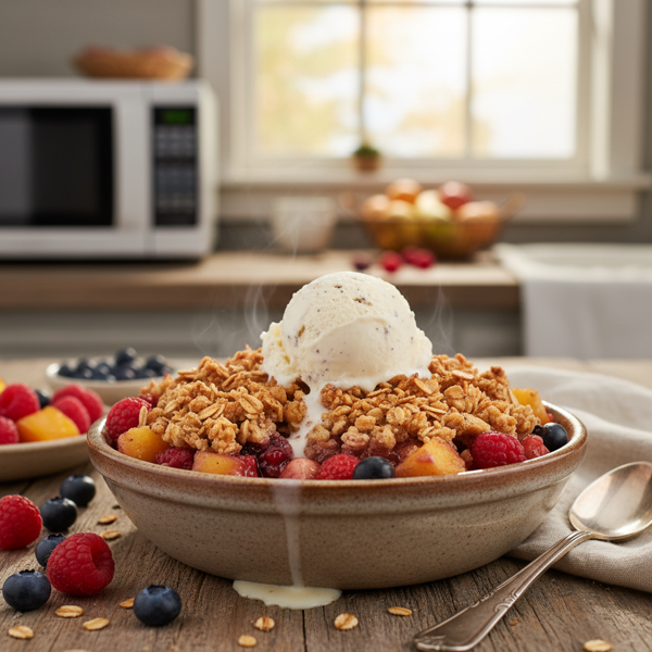 Microwave Fruit Crisp Delight recipe