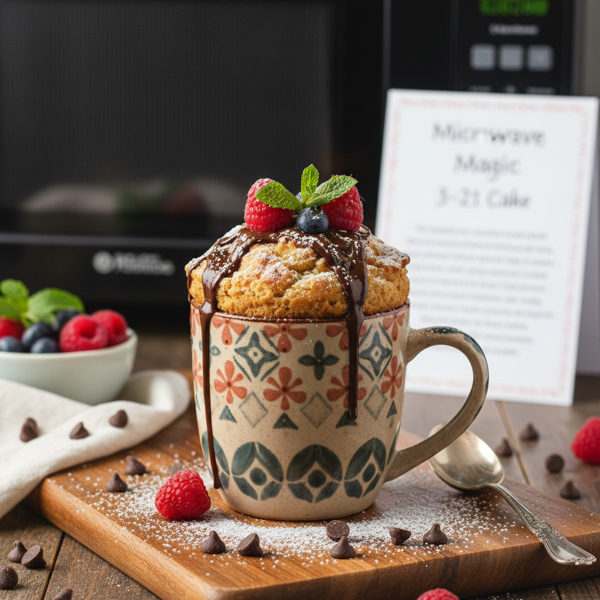 Microwave Magic 3-2-1 Cake recipe