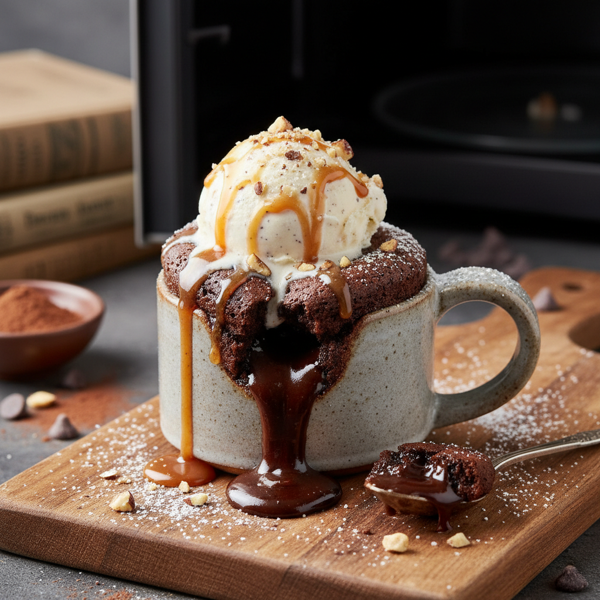 Microwave Mug Chocolate Lava Cake recipe