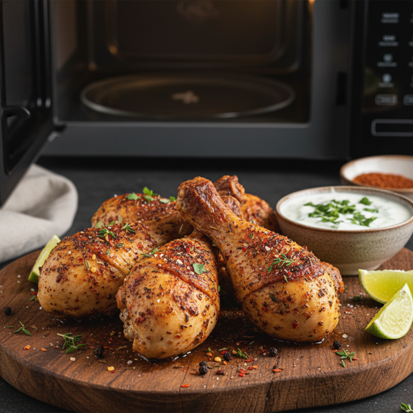 Microwave Spiced Chicken Drumsticks recipe