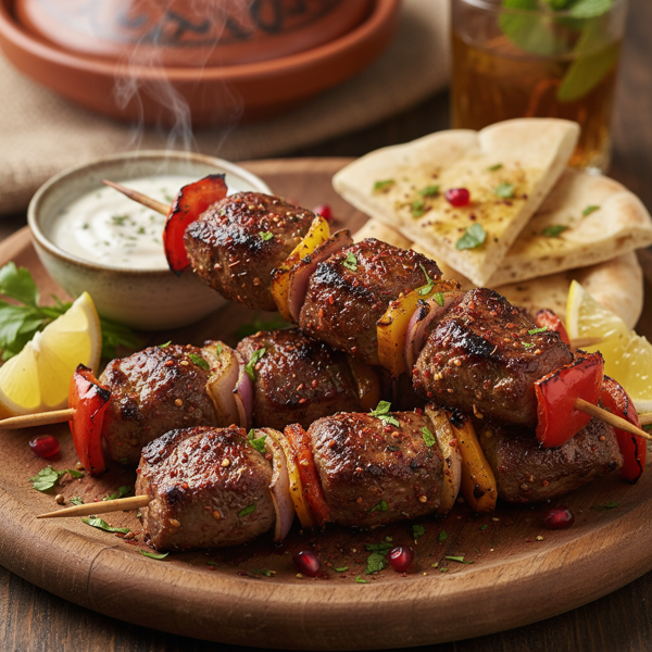 Middle Eastern Spiced Lamb Kabobs recipe