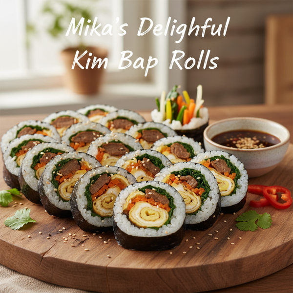 Mika's Delightful Kim Bap Rolls recipe