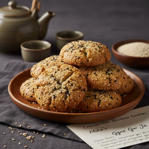 Mika's Irresistible Korean Sesame Seed Cookies (Ggae Gwa Ja) recipe