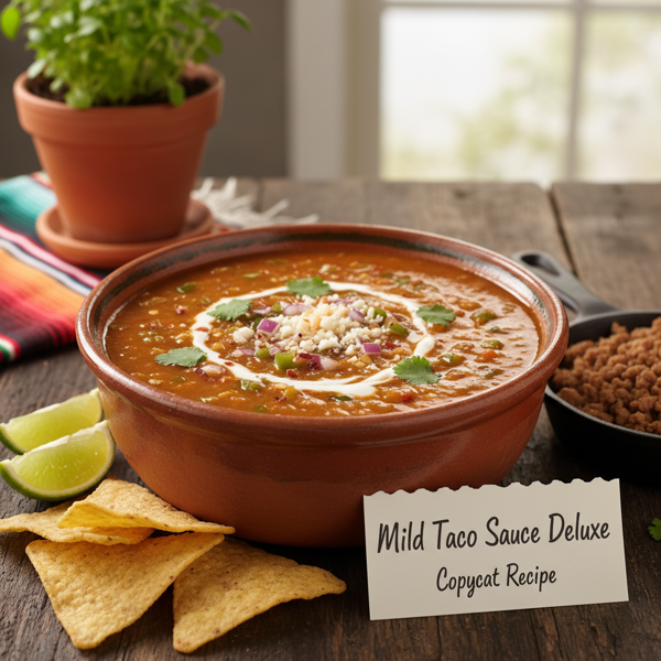 Mild Taco Sauce Deluxe (Copycat Recipe) recipe