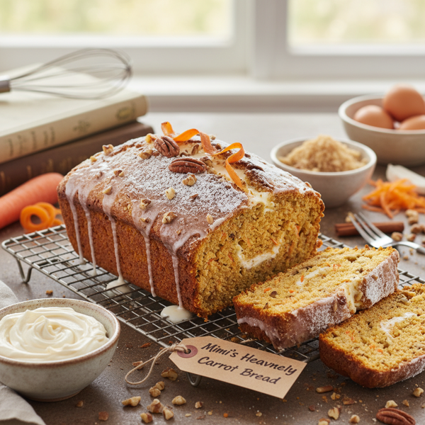 Mimi's Heavenly Carrot Cake Bread recipe